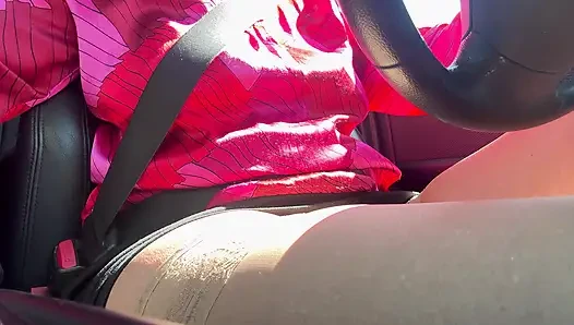 I pulled over and rubbed my pussy in the car until I had an intense orgasm.