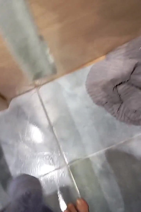 The Dirty Guy Shows You His Flaccid Cock Full of Semen and Cleans the Cumshot From the Previous Vide