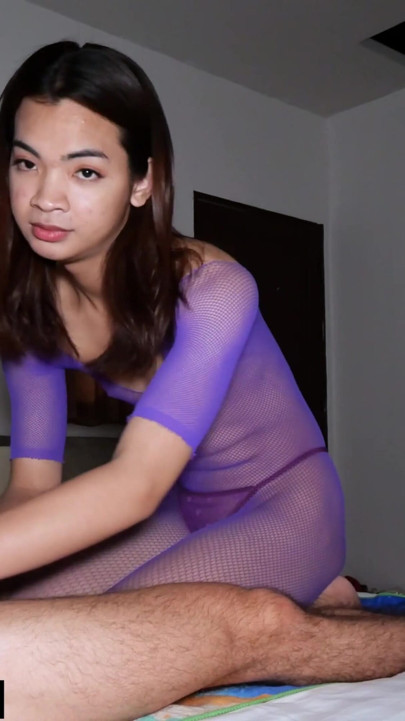 Femboy teen gives a Thai massage with happy end blowjob and anal | Clip 1