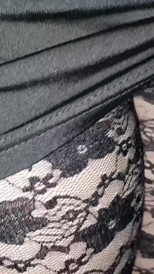 Black Gipoor Legings on Tan Pantyhose