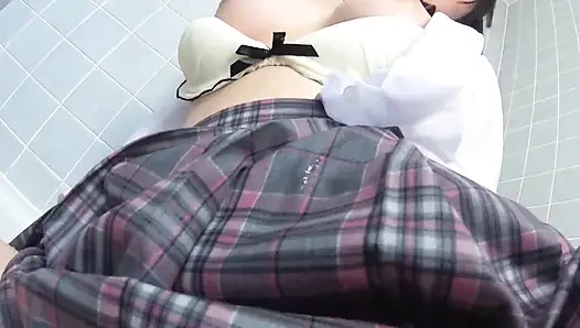 Japanese Twenty Year Old Gets Creampie in Tight Wet Pussy During Deep Fucking