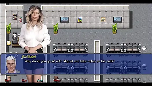 Die büro-ehefrau teil 3: Stacy spielte bei der arbeit mit sich selbst in der dusche