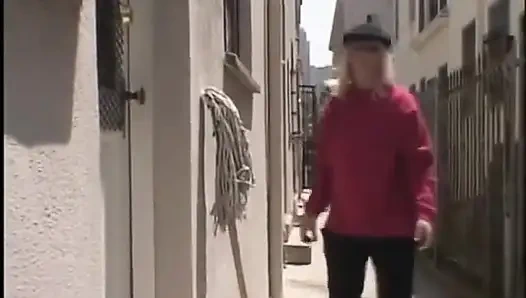 Hot blonde slut gets double penetrated by two chocolate skin studs