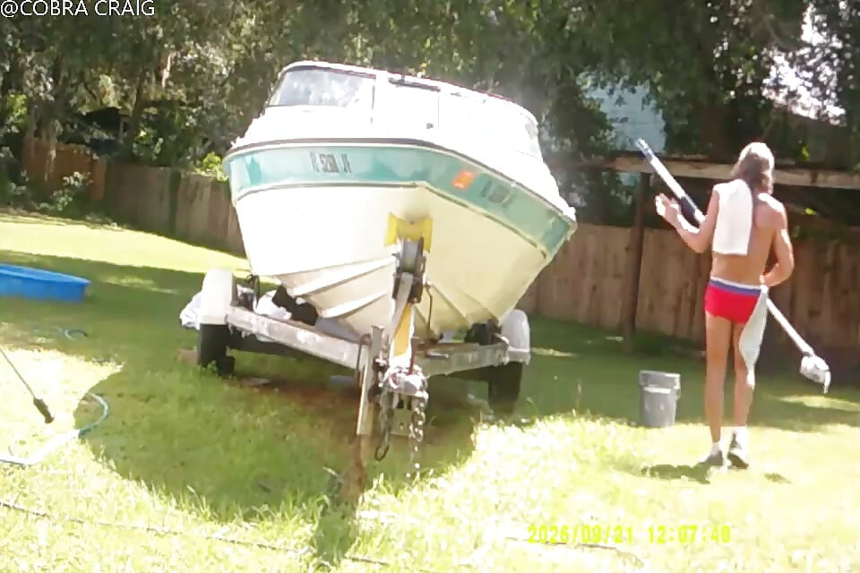 9-21-26 COBRA STARTS THE BOAT THE WHOLE TIME BIT CH ING THE LADY NEXT DOOR IS A HI IQ MORON AND THE LOVE BUGS.
