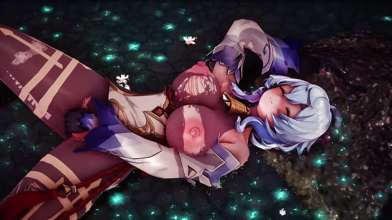 Impact Genshin - monstru fierbinte de primăvară, futai excitat Ganyu - Animații 3D Hentai