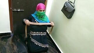 Hijab girl hard job by hindu