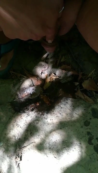 Pissing in the wood
