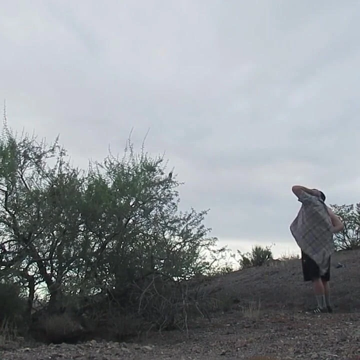 Jerking off Outside After Visiting a Friend