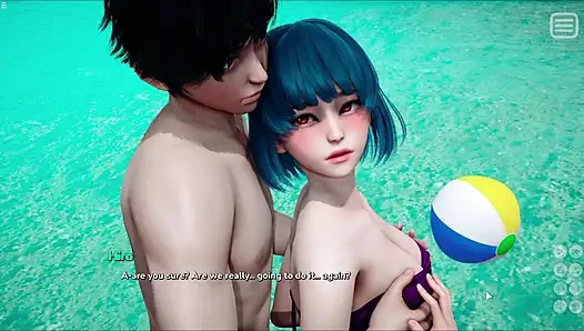 Japanese Petite Stepsister Having Sex With Hiro On Beach