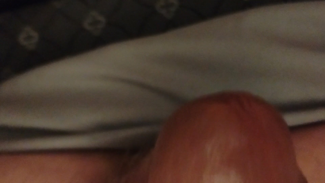 Stroking my big cock jacking off
