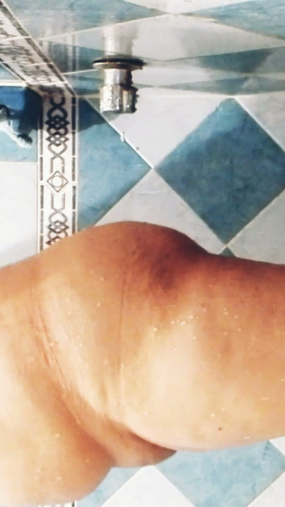 my chubby mexican sister-in-law lets me record her in the shower | Clip 2