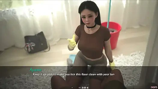Japanese Stepsister House Cleaning Turns In To Feet Fetish