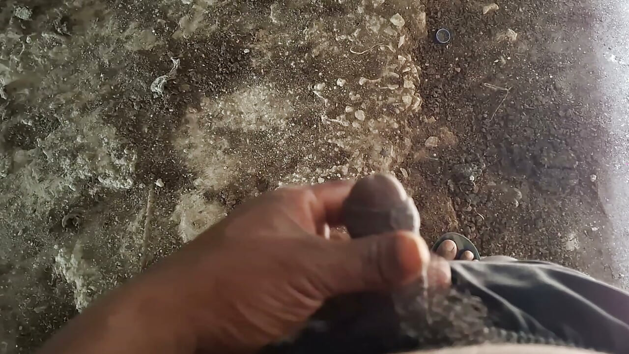 After shaking for half an hour, the stuff came out, desi Indian boy