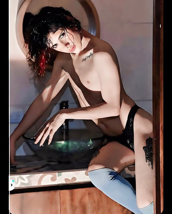 Female boy. Sensual and photogenic