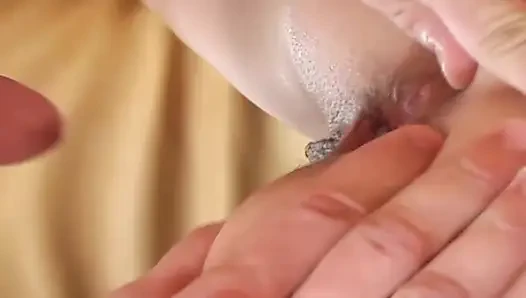 Blonde Mature Slut Double Penetrated by Throbbing Studs