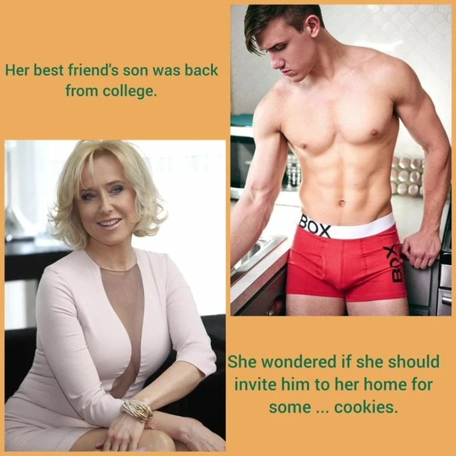 Cougar step moms and granny captions 3