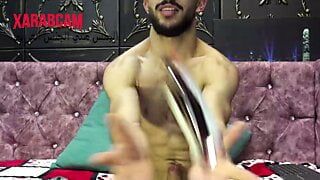 Hicham, iyi asılmış - Arap eşcinsel seksi