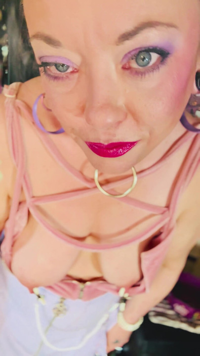 She's Got Her Tits Out AGAIN! Tina Snua Smokes A Cigarette With Nipple Clamps On - Tits Boobs Smoker Smokes | Clip 1