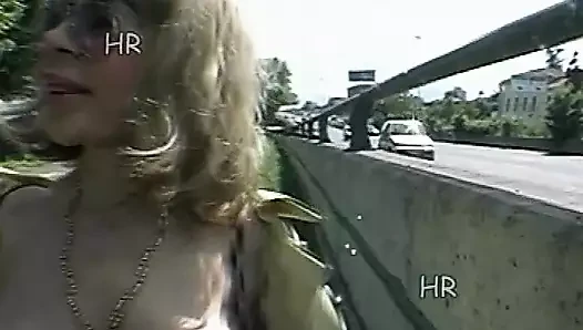 Slutty Italian milf gets fucked in the woods by her step