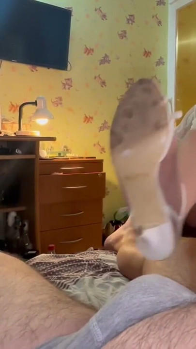 Her dirty shoes on my bulge | Clip 1
