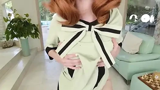 VRCosplayx Tak, вещи становятся все более интенсивными между вами и Beth Harmon GAMBIT КОРОЛЕВы, часть 1