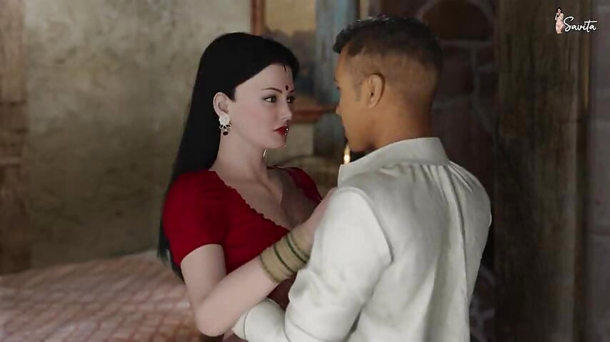 Savita Bhabhi ber om Devars massiva Lund i hans hus medan maken Ashok är på kontoret, het desi fusk sex
