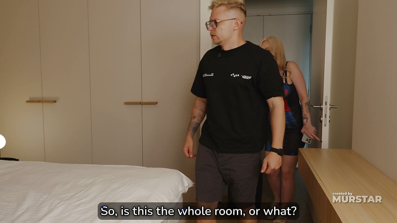 Oil Massage Turns Into Hotel Share Bed Petting With Step Mom And Step Son!