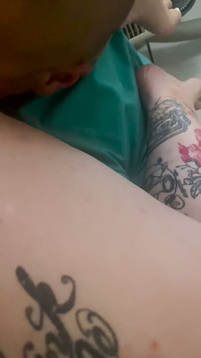 Sexy Latino man eat pretty tattooed women