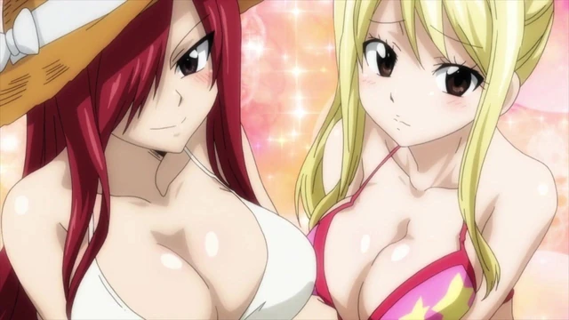 Erza and lucy boobs