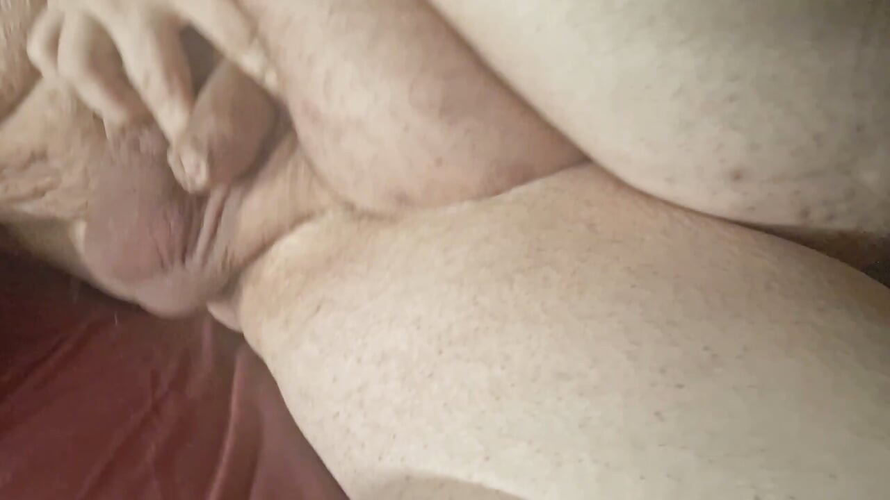 Playing with my tiny soft cock