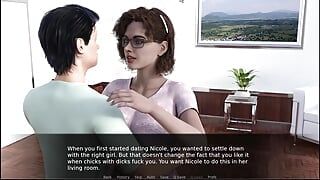 Futa dating Simulator 12 Nicole želi kućni nalog, hoćete li prihvatiti
