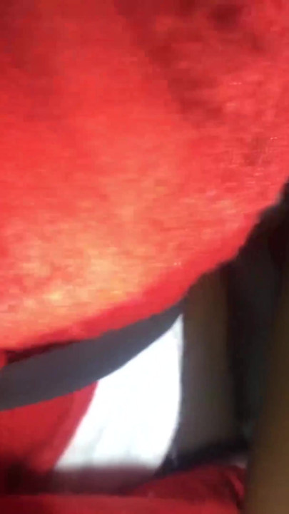 Santa Suck my pussy and fuck me on the edge of the bed | Clip 1