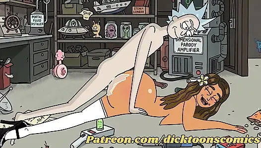 Rick fucks summer’s Latina friend - rick and morty cartoon hentai