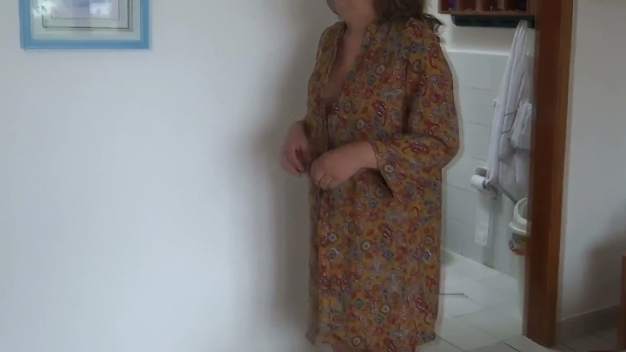 At the beach, I give my stepmom three big loads inside her hairy pussy after we masturbate.