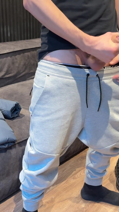 Spectacular moment from "Dude jerked off big cock after college"