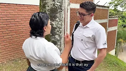 Aku pecah perawan sama pacarku dan ibu tiriku bergabung untuk seks threesome ganas - naty delgado