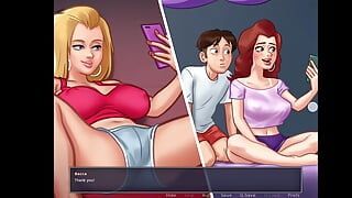 Summertime Saga - cố gắng đưa em bé vào bên trong mẹ kế của Becca - phim hoạt hình khiêu dâm
