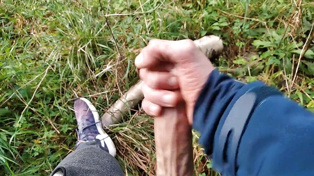 The Horny Stepfather Went on a Hike, When He Took Out His Bonita Cock a Tick Fell on His Cock