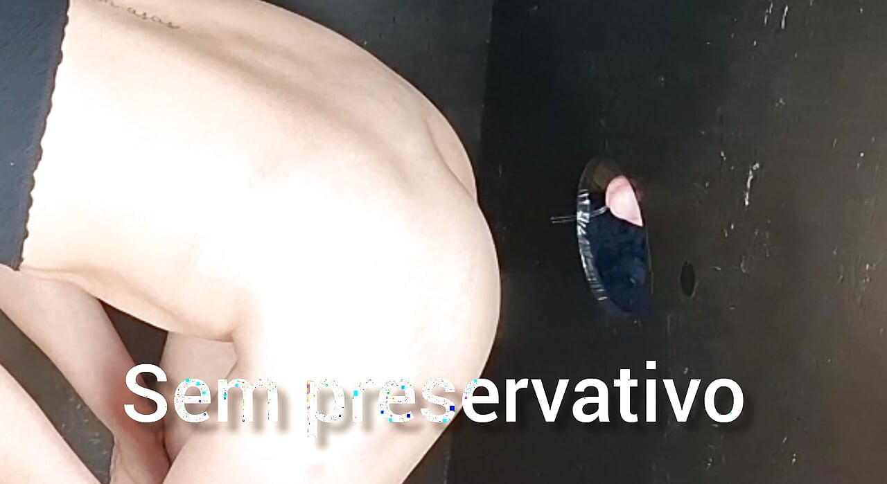 Wife Takes a Load Inside a Stranger at a Glory Hole!