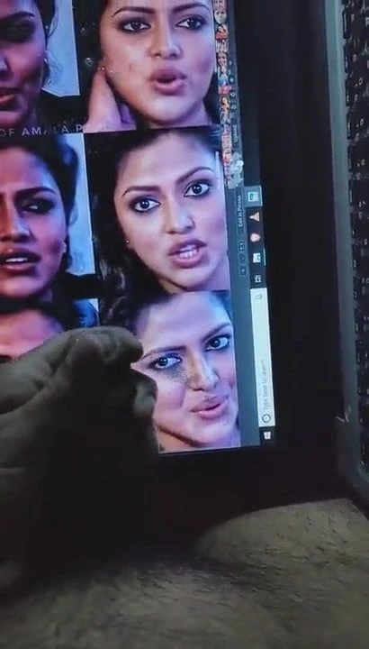 Chocolate girl Amala paul gets hard moaning cum triibute