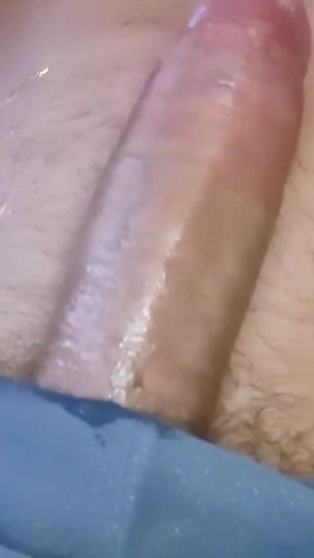 Iconic moment from "A mature man moans loudly as he fucks his sex toy, creatively designed to look like a real pussy"