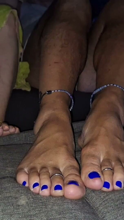 Showing off our soles and toes while we watch TV Pt.1 | Clip 1