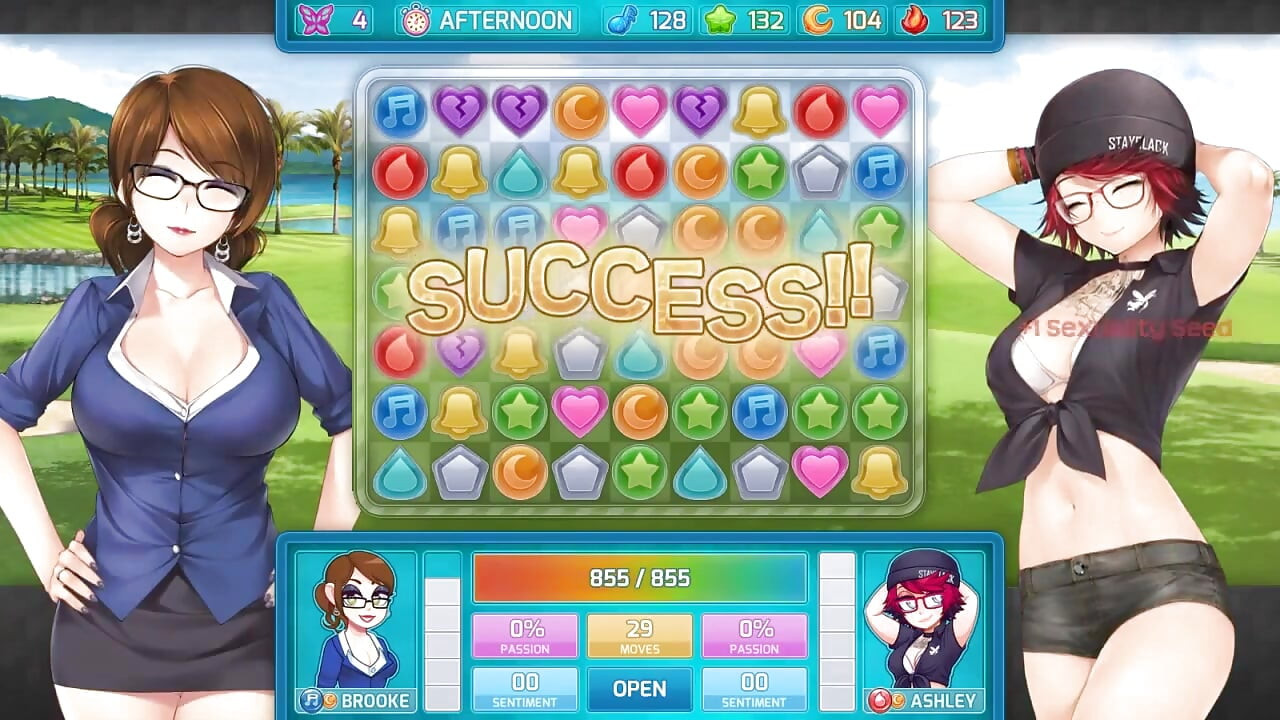 Huniepop 2 - Double Date - Part 8 Girl Lesbian Babes by Loveskysan