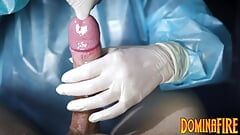 Зондирование пальцами садистской медсестры dominafire