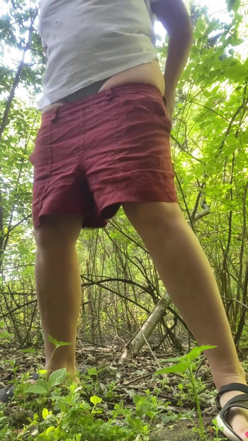 Spectacular moment from "OUTDOOR WALKING AROUND AND TALKING DIRTY. I'M FLASHING MY HUGE NATURAL TITS AND HAIRY PUSSY."