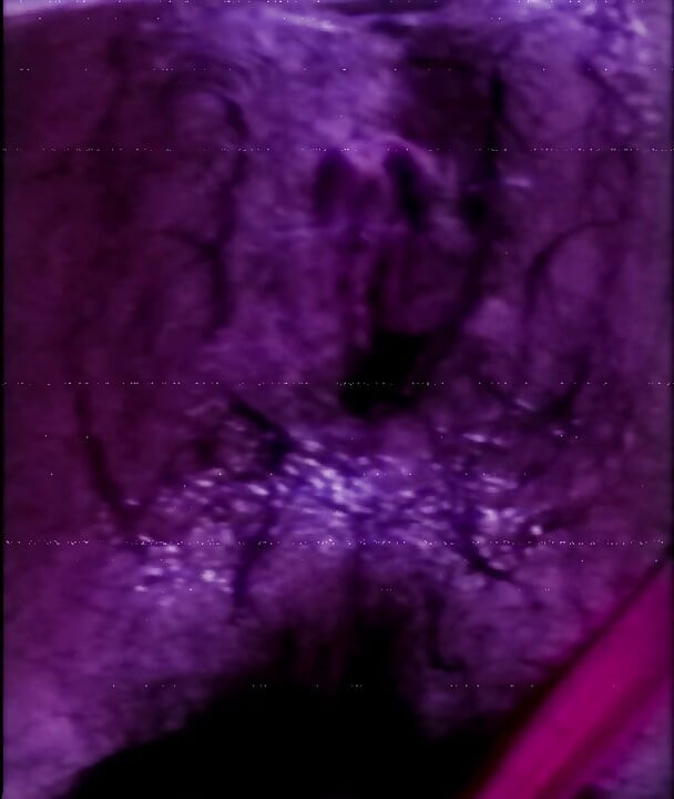 Pulsating orgasm and hole leaking lube after huge dildo session