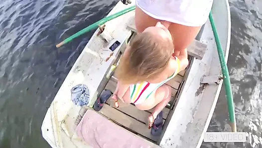 Public anal fucking on boat. Mia Bandini.
