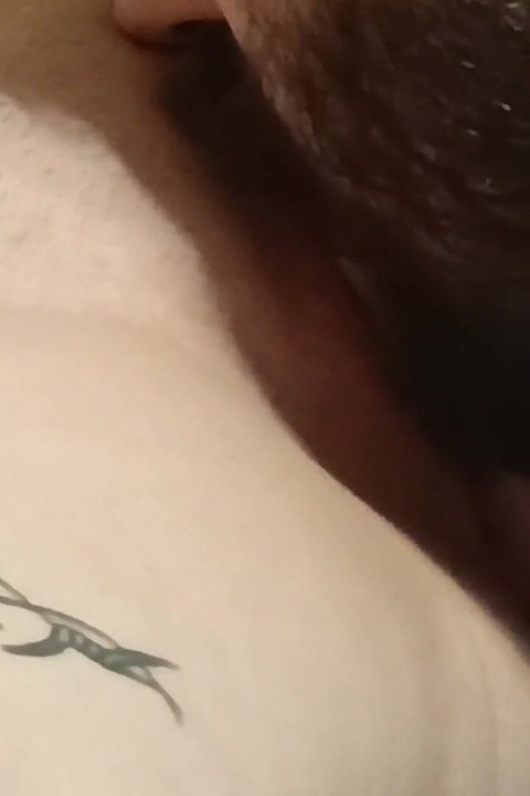 Bearded Man Gently Licks Pussy to Orgasm