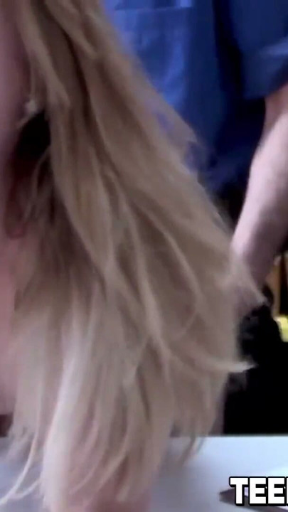 Blonde thief Kate Kenzi receives facial after hammering | Clip 2