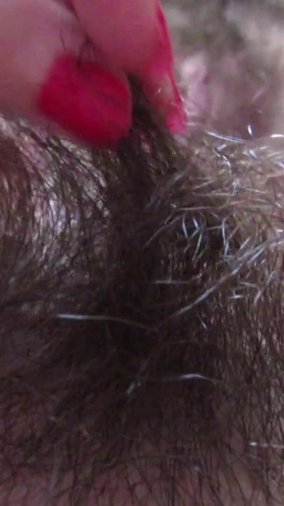 Spectacular moment from "Closeup hairy pussy play with mirror and big clit"